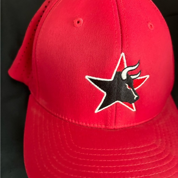 Vintage Pacific Headwear Style 474F Size L-XL Baseball Cap Red Bull Star Sporty - Picture 4 of 12
